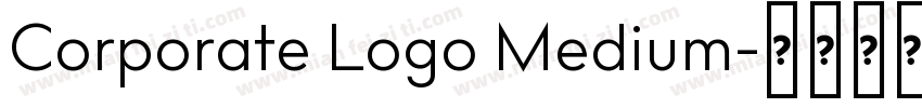 Corporate Logo Medium字体转换